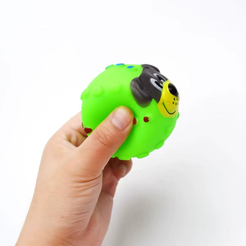 1Pcs Diameter 6Cm Squeaky Pet Dog Ball Toys for Small Dogs Rubber Chew Puppy Toy Dog Stuff Dogs Toys Pets Brinquedo Cachorro