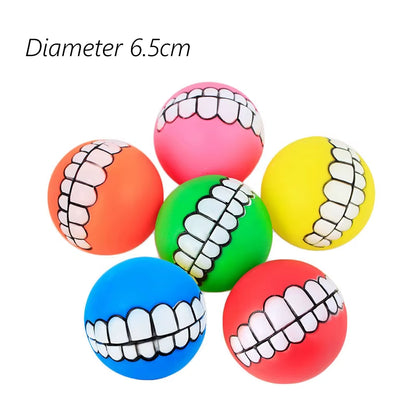 1Pcs Diameter 6Cm Squeaky Pet Dog Ball Toys for Small Dogs Rubber Chew Puppy Toy Dog Stuff Dogs Toys Pets Brinquedo Cachorro