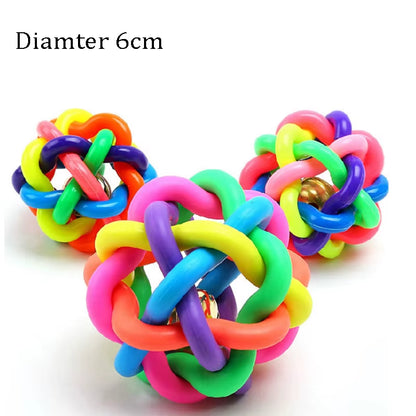 1Pcs Diameter 6Cm Squeaky Pet Dog Ball Toys for Small Dogs Rubber Chew Puppy Toy Dog Stuff Dogs Toys Pets Brinquedo Cachorro
