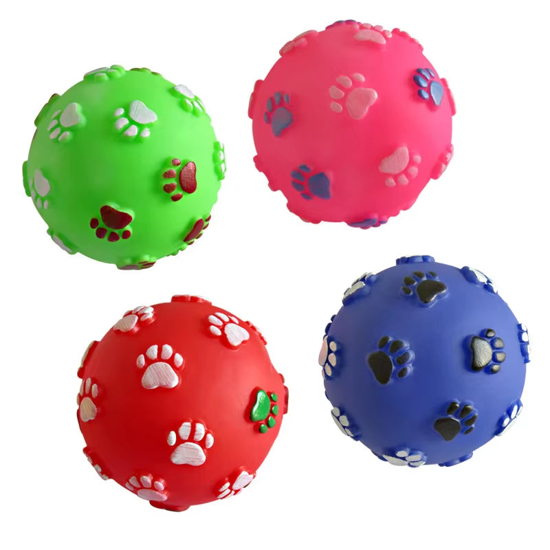 1Pcs Diameter 6Cm Squeaky Pet Dog Ball Toys for Small Dogs Rubber Chew Puppy Toy Dog Stuff Dogs Toys Pets Brinquedo Cachorro