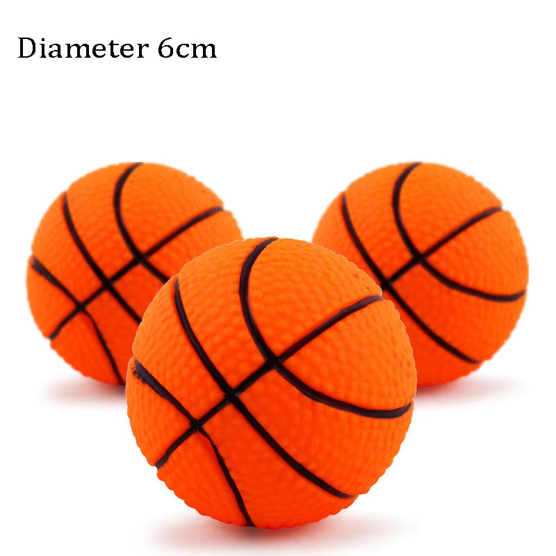 1Pcs Diameter 6Cm Squeaky Pet Dog Ball Toys for Small Dogs Rubber Chew Puppy Toy Dog Stuff Dogs Toys Pets Brinquedo Cachorro