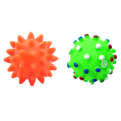1Pcs Diameter 6Cm Squeaky Pet Dog Ball Toys for Small Dogs Rubber Chew Puppy Toy Dog Stuff Dogs Toys Pets Brinquedo Cachorro