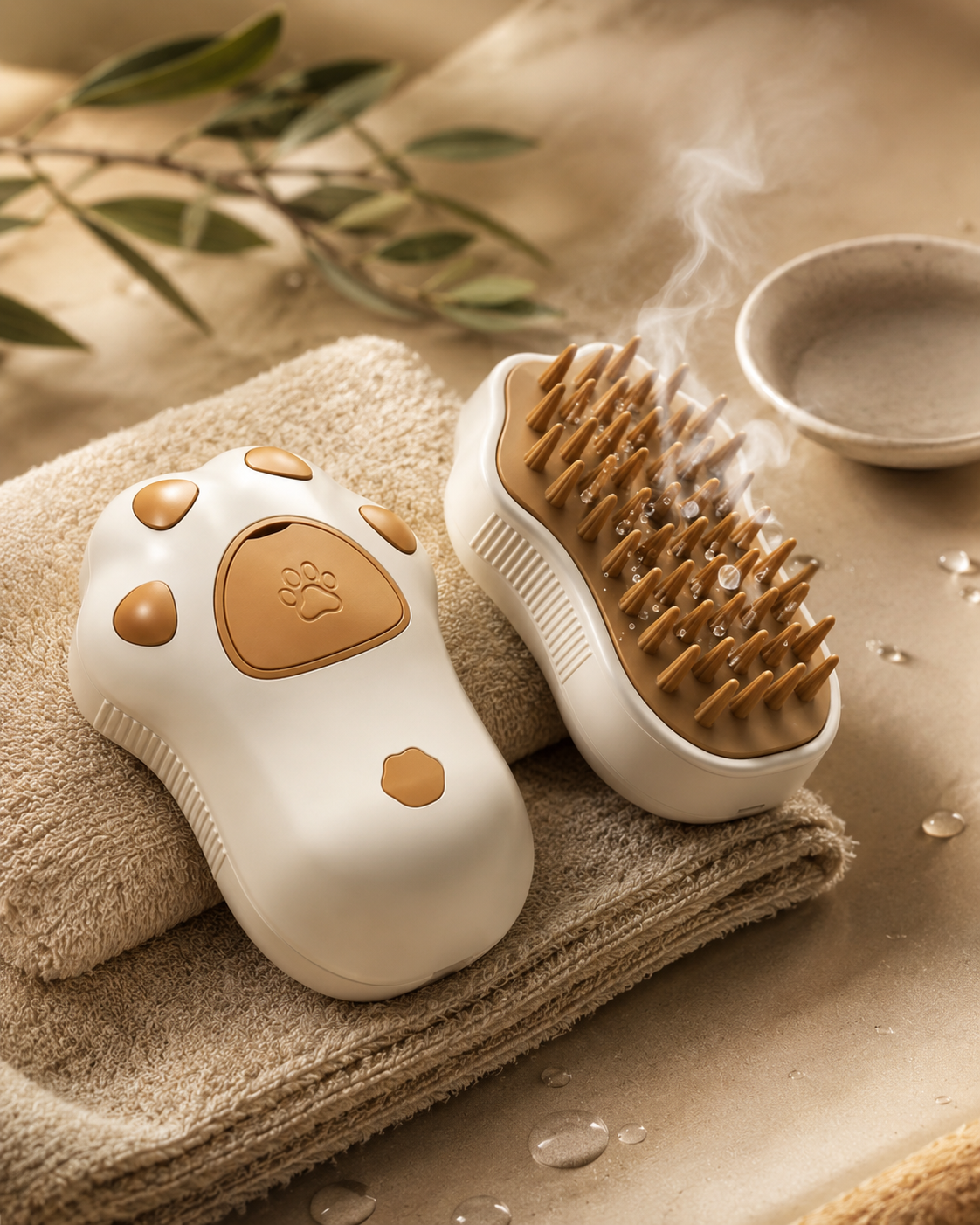 2-in-1 Spray Grooming Brush for Dogs & Cats