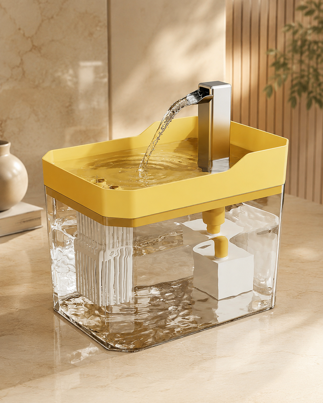 Automatic Cat Water Fountain with Filtration